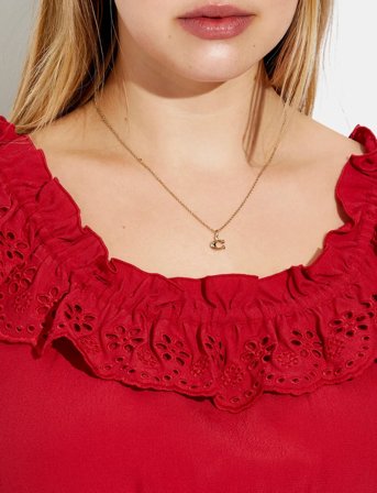 Coach Accessories Coach Signature Starter Necklace - Gold - ONE SIZE