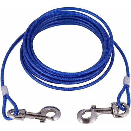 Leash Rope Heavy Duty Bite Resistant Long Steel Wire Pet Safety C