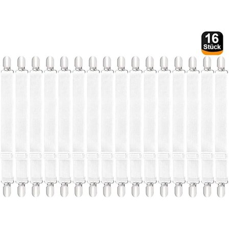 12 stk justerbare lakenstrammere, elastiske lakenstrammere, lakenstrammere