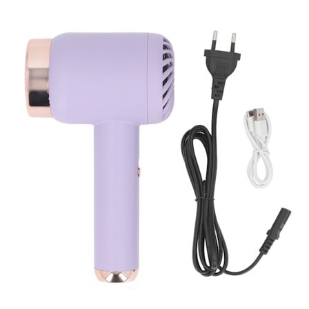 Ionisk Trådløs Hårføner Plug-in og Lading Dobbel Bruk Hurtigtørkende Bærbar Hårføner for Hjemmet Sovesal Husholdning