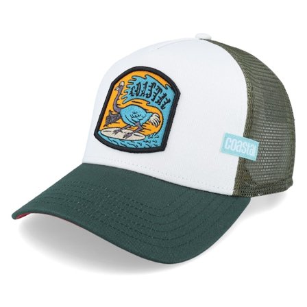 Coastal - Verde trucker Boné - Surf Ostrich White/Petrol Coastal Trucker @ Hatstore