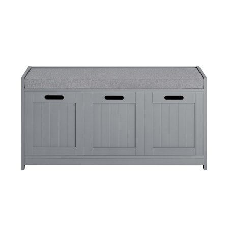 SoBuy grå skohylde med 1 skuffe 35x89.99x45.01cm, funktionel FSR80-SG
