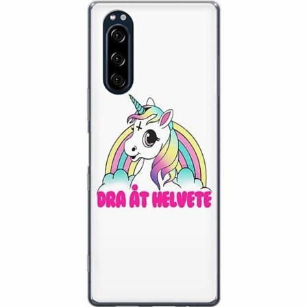 Sony Xperia 5 Mjukt Skal - Unicorn - Dra Åt @!#