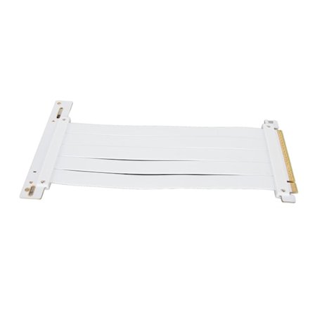 PCIE 4.0 X16 Riserkabel Høyhastighets Fleksibel Forlengelseskort Utvidelsesport 90 Grader GPU Forlengelseskabel for RTX 4090 Hvit 60cm / 23.6in