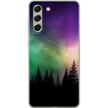 Samsung Galaxy S21 FE 5G Genomskinligt Skal Northern Lights