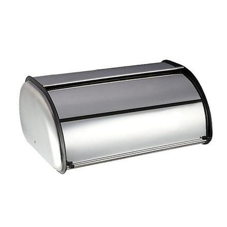 Home-it Brødboks i rustfritt stål for kjøkken, brødkasse, oppbevaringsholder 13,4x9,1x5,7