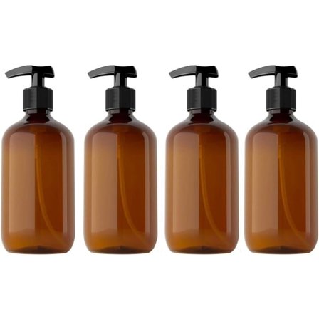 4 x 300 ml Toalett såpedispenser Tomme pumpeflasker Håndgel Såpe