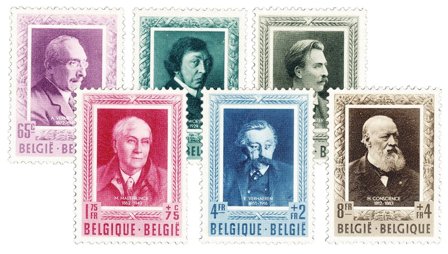 Belgien 1952 - OBP 892-97 - Ubrugt