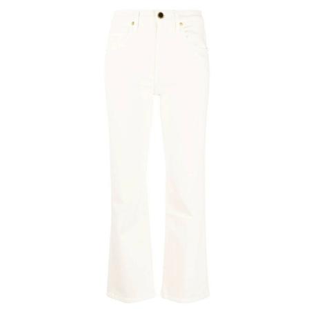 Khaite, Vivian NEW Bootcut Flare Jeans Wit, Dames, Maat:W28