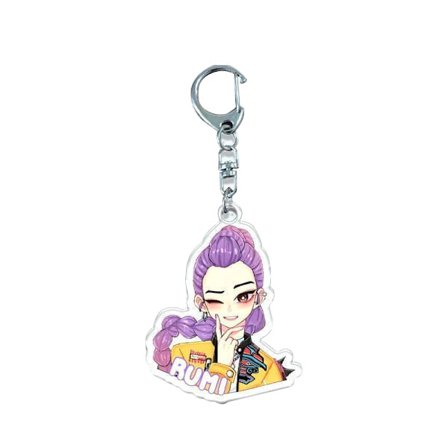 KPop Demon Hunters Penalhus Anime Perifer Oxford Klud Penalhus Skoleartikler Bærbare Holdbare Opbevaringstasker Nøglering