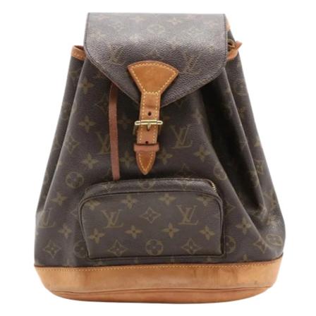 Louis Vuitton Vintage Pre-owned Montsouris Rugzak , Bruin , Dames , Maat: ONE Size Vintage Tassen