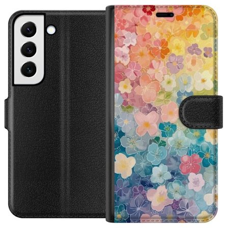 Yhteensopiva Lompakkokotelo Samsung Galaxy S22 5G Pienet kukat