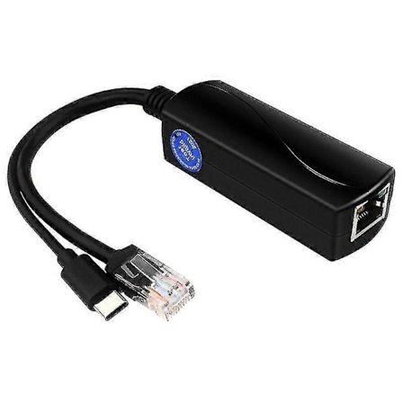 Poe-splitter USB-C 5V Gigabit Poe USB-C-adapter IEEE 802.3af-kompatibel för IP