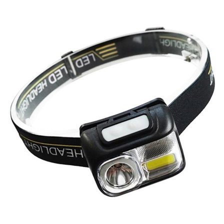 Kraftig LED-pandelampe, Lang rækkevidde, Bærbar, USB-opladning med induktion til udendørs løb om natten, Fiskeri, DUBUNS