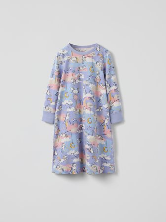 Bademantel Herzen - 122|128 - kinderbekleidung - purple - Polarn O. Pyret