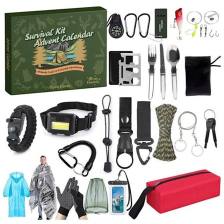 Julekalender 2025, Overlevelseskalender til mænd, 24-dages nedtælling med 24 værktøjer