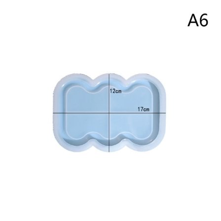 Oppbevaringsbrett Gipsform DIY Smykker Display Plate Ep A6