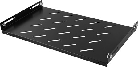 TOTEN 19" fast hylla, 1U, 290mm djup, max 60kg