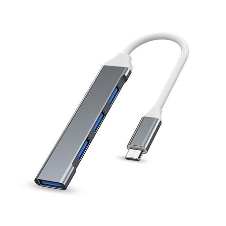 4Port USB 3.0 Hub USB Hub Höghastighetstyp C splitter