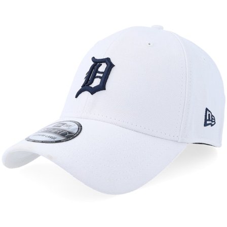 New Era - White flexfit Gorra - Detroit Tigers 39THIRTY Eg White/French Navy Flexfit @ Hatstore