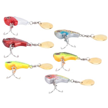 Mini VIB i metall med sked, fiskedrag för öring, 9g sjunkande beten, roterande stjärt, fisketillbehör
