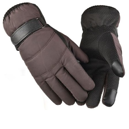 Motorsykkelhansker Skihansker BRUN