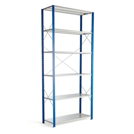 Regalsystem MIX, Basismodul, 3000 x 1300 x 500 mm