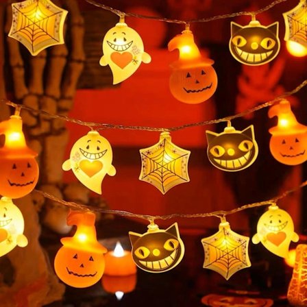 String Lights LED-lysstreng Dekorative græskarlamper Eventyrlys til indendørs udendørs Thanksgiving (3m 20 LED)