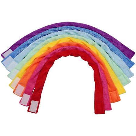 8-pack Mjuka och Absorberande Frotté Tugghalsband för Tänder, Absorberande Alternativ till Att Tugga på Kläder för Pojkar och Flickor