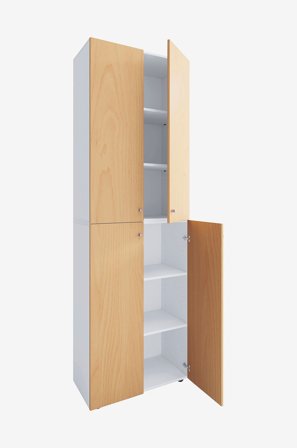 VCM - Vcm Skoskap Lona 2Xl hengslede dører - Flerfarget - Skoskap - Fra Homeroom