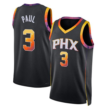 Mordely 2023 Phoenix Suns Chris Paul #3 Edition sydd tröja för män för vuxna