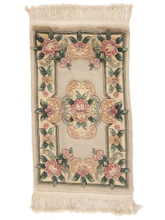China 90 Line Rug 52X86 Brown/Orange Wool, China