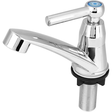 Bassin Hane Enkeltgreb Vanddyse Koldt Vandhane, Moderne Enkelt Koldt Hane Vask Tilbehør Krom Finish Vandhane Til Hjem Badeværelse Håndvask