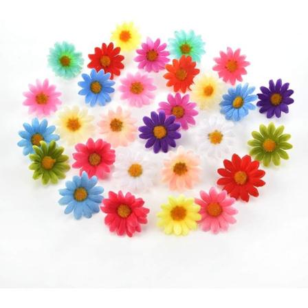 Galaxy Kunstig Solsikke DIY Håndverk Kunstige Blomster 100 stk (Tilfeldig Farge)