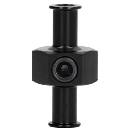 Bränsletrycksmätare Adapter T Form 3/8 tum slangport 1/8 tum NPT Fitting Universal Bildelar Svart