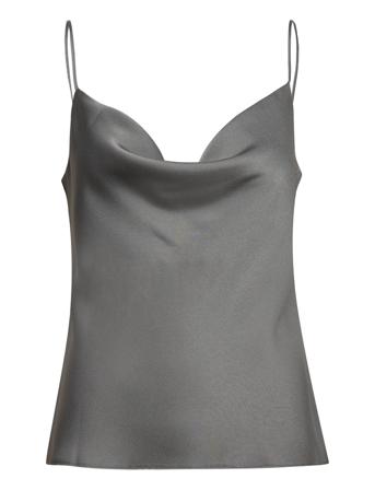 Bernyce Top Blus Ärmlös Grå Andiata