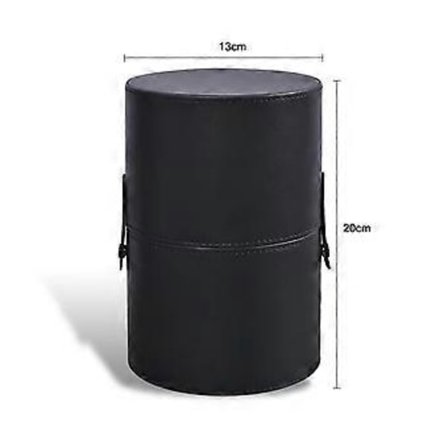 Portabel Sminkborstfodral Sminkborstförvaringshink Sminkborstförvaringshållare med Lock