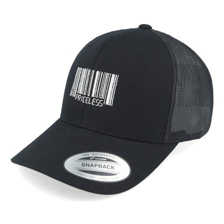 Iconic - Svart trucker Caps - Priceless Barcode Black Trucker @ Hatstore