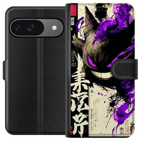 Yhteensopiva Lompakkokotelo Google Google Pixel 9 Pimeä voimakas olento