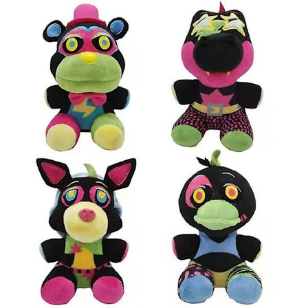 4pcs 18cm Fnaf Plush Toys 5 Nights Bear Foxy Chica Bonnie Plush Doll Toys Soft Stuffed Doll For Children Birthday Christmas Gift