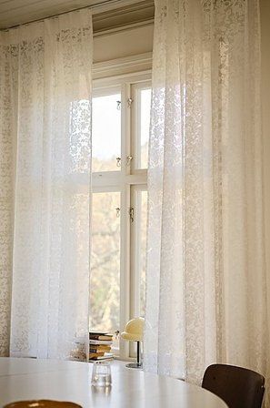 Jotex - Kanten Gordijn 2-pak Wit Wit - FAYE - Koop Multifunctionele gordijnen bij Jotex