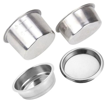 4 stk. 51 mm Kaffefilter Erstatningsfilterkurv til Bundløs Portafilter til Delonghi Espressomaskine Del