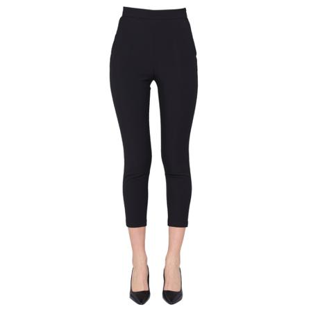 Elisabetta Franchi Cropped Byxor svart, Dam Byxor, Dam, Storlek: L