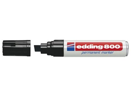 edding Märkpenna permanent 800 snedskuren spets 4 -12mm svart - Lyreco - Kontorsmaterial > Pennor > Märkpennor - Skuren spets