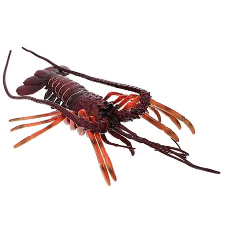 Simulering Hummer Ornament Plast Hummer Form Ornament Hjem Dekorasjon 22.5x21cm Pedagogisk Leke 1Sett (FMY)