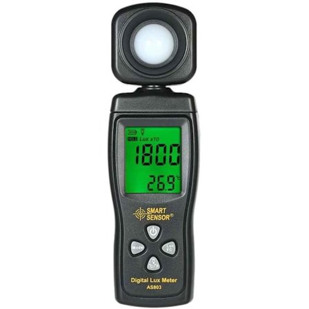Smart Sensor AS803 Digital Lux Lysmåler 1-200000 Lux Lume, ZQKLA