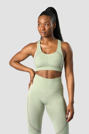 ICANIWILL - Rush Seamless Sports Bra Sage Green - Urheiluliivit - Naiset - Treenivaatteet ICIW:ltä