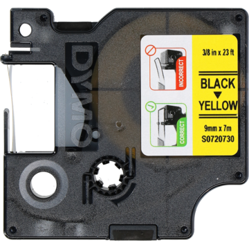 Dymo D1 Merkestrimler Sv./Gul