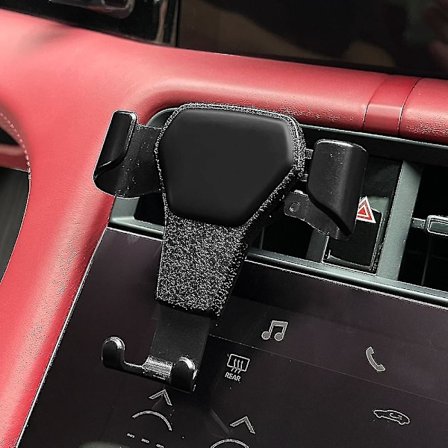 Justerbar mobiltelefonholder til bilventilationsgitter, Fiat-holder til 500 500c 2012 500x 500l Abarth 695, hurtig holder, biltilbehør