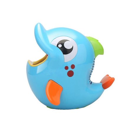 Bubble Fun Batteridrevet Delfin Sæbeboblemaskine til Småbørn og Børn Perfekt til Indendørs Udendørs og Rejse Temafester[D]